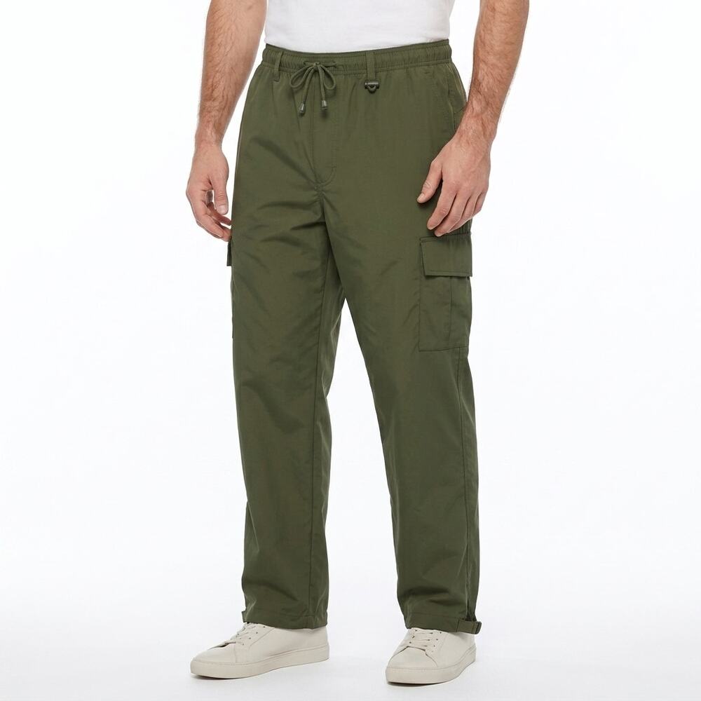 Field & Stream Nylon Blend Green Cargo Pants Men Size L